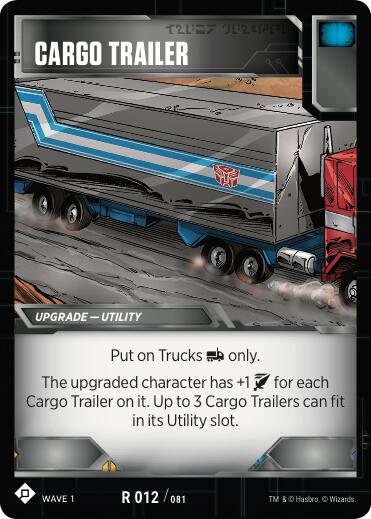 Transformers TCG: Wave 1 Singles 1/2