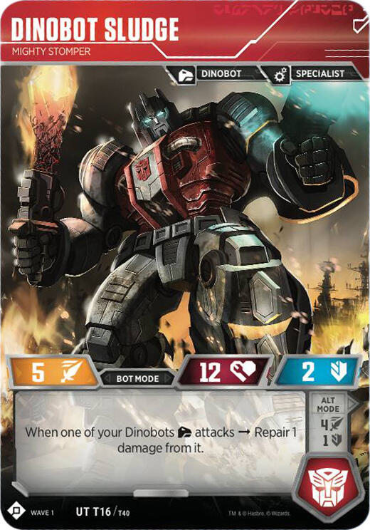 Dinobot Sludge - Stompe Poderoso 16 Poco Común