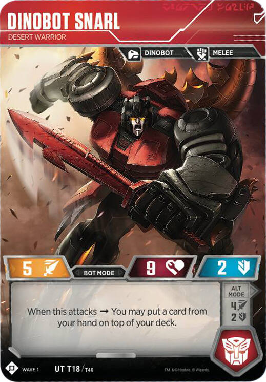 Dinobot Snarl - Guerrero del desierto 18 Infrecuente