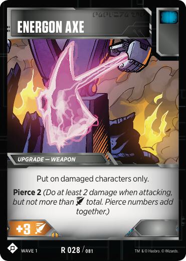 Transformers TCG: Wave 1 Singles 1/2