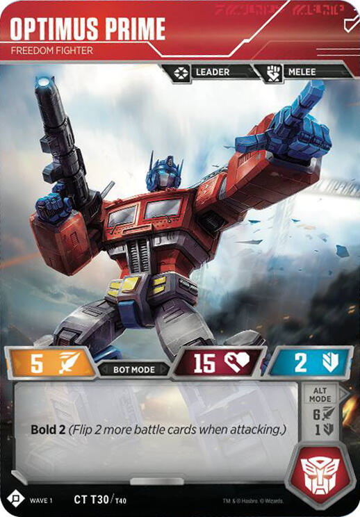 Transformers TCG: Wave 1 Singles 1/2