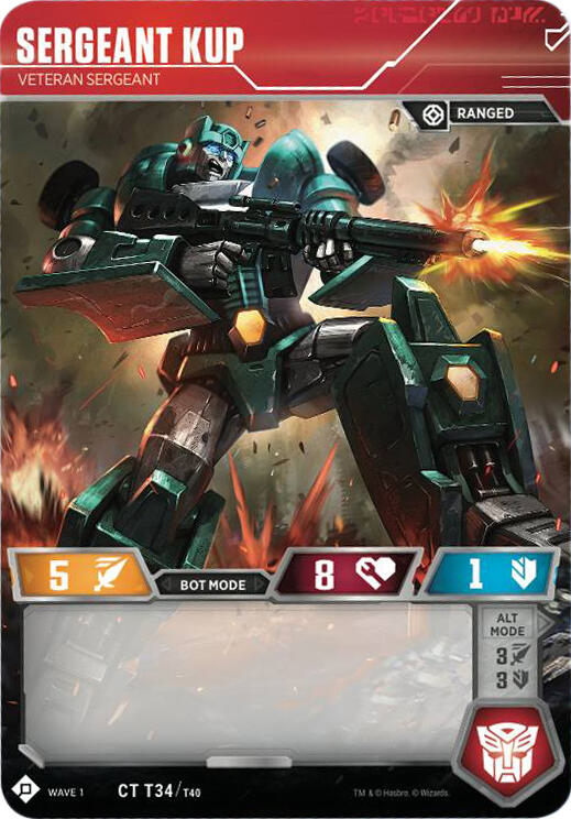 Transformers TCG: Wave 1 Singles 1/2