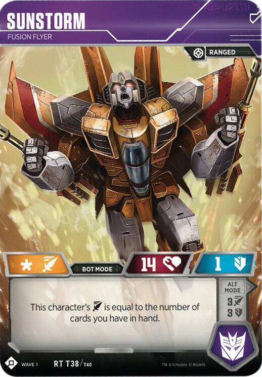 Sunstorm - Volante de Fusión 38 Raro