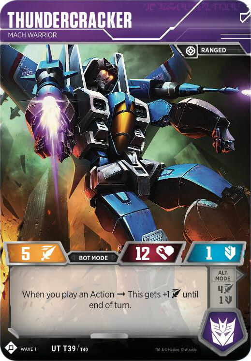 Thundercracker - Mach Warrior 39 Poco Común