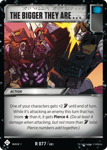 Transformers TCG: Wave 1 Singles 2/2