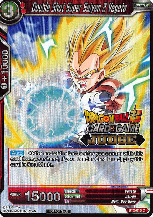 Double Shot Super Saiyan 2 Vegeta BT2-010 Promo