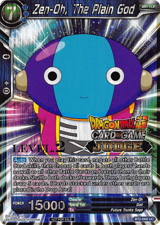 Zen-Oh, The Plain God (Level 2) BT2-060 Promo