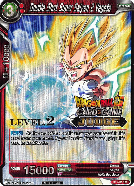 Double Shot Super Saiyan 2 Vegeta (Level 2) BT2-010 Promo