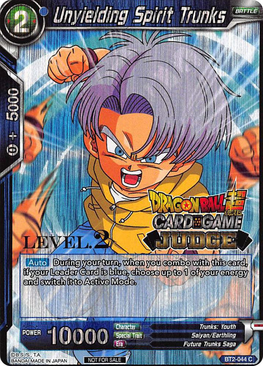 Unyielding Spirit Trunks (Level 2) BT2-044 Promo