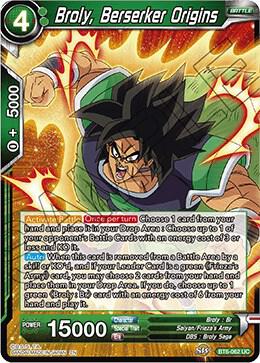 Broly, Berserker Origins BT6-062 Uncommon