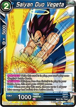 Saiyan Duo Vegeta BT6-034 Common