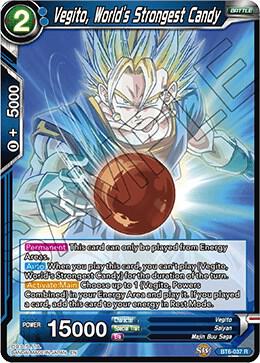 Vegito, World's Strongest Candy BT6-037 Rare