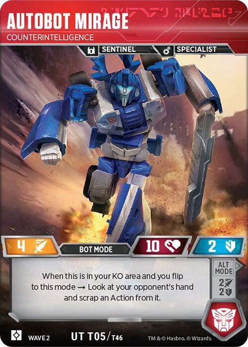 Autobot Mirage - Contrainteligencia 5 Poco Común