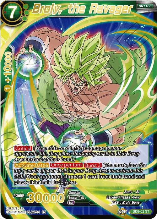 Broly, the Ravager SD8-02 Starter Rare