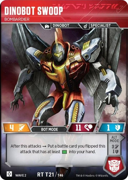 Dinobot Swoop - Bombardero 21 Rara