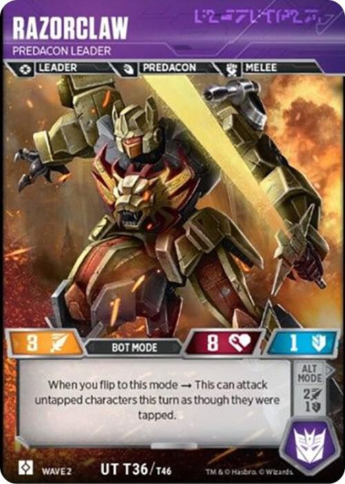 Diente de Navaja - Líder Predacon 36 Poco común