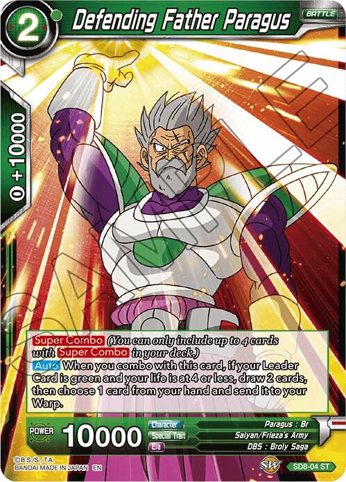 Defending Father Paragus SD8-04 Starter Rare