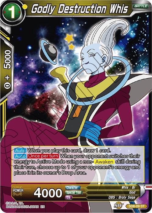 Godly Destruction Whis SD8-09 Starter Rare