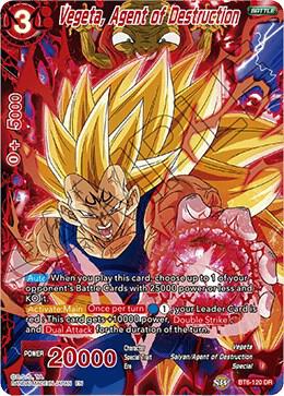 Vegeta, Agent of Destruction BT6-120 Destruction Rare
