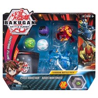 Bakugan Battle Pack 5-Pack - Pyrus Maxotaur and Aquos Mantonoid