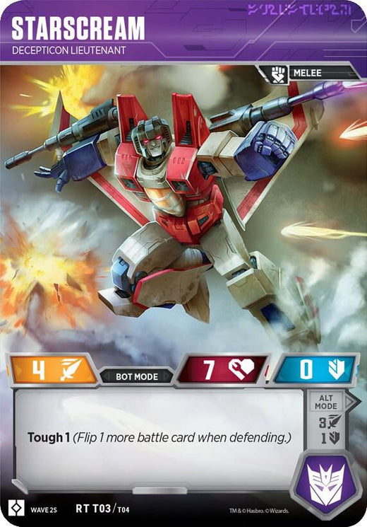 Starscream - Teniente Decepticon T03 Rara