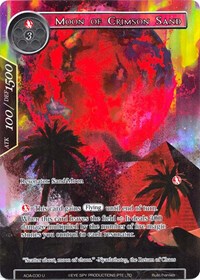 Moon of Crimson Sand (Full Art) | Awakening of the Ancients | Uncommon | Foil | #AOA-030