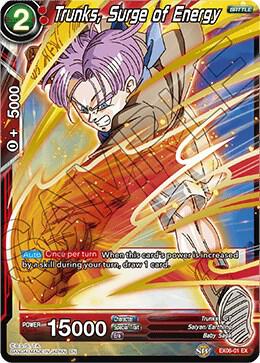 Trunks, Surge of Energy EX06-01 Expansion Rare