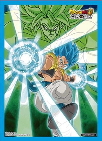Dragon Ball Super CCG Destroyer Kings Tournament Prize Card Sleeves - Gogeta & Broly (50-Pack)