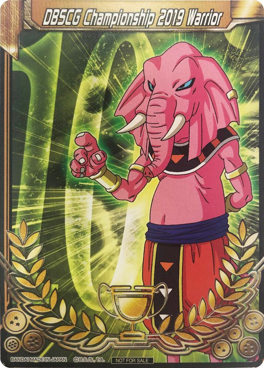 DBSCG Championship 2019 Warrior (Merit Card) - Universe 10 "Rumush" 10 Merit