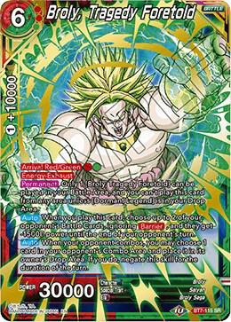Broly, Tragedy Foretold BT7-115 Super Rare