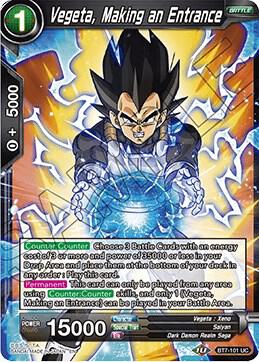 Vegeta, Making an Entrance BT7-101 Uncommon