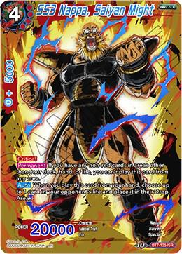 SS3 Nappa, Saiyan Might BT7-125 Infinite Saiyan Rare