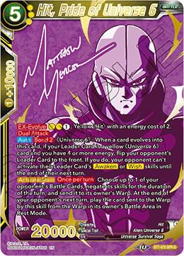 Hit, Pride of Universe 6 (SPR Signature) BT7-079 Special Rare Signature
