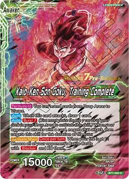 Son Goku // Kaio-Ken Son Goku, Training Complete BT7-050_PR Common