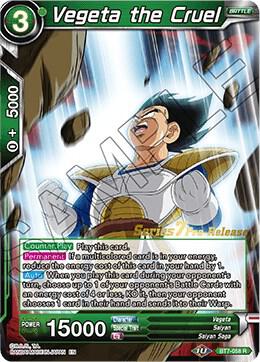 Vegeta the Cruel BT7-058_PR Rare