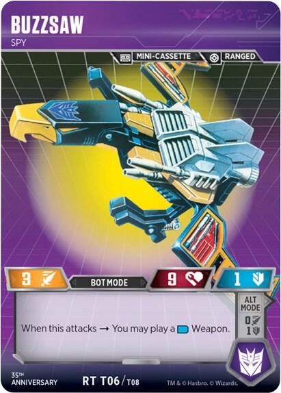 Transformers TCG: Blaster VS Soundwave Box Set 35th Anniversary Edition Singles