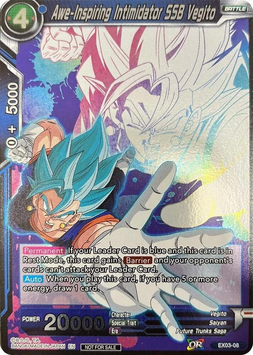 Awe-Inspiring Intimidator SSB Vegito (Event Pack 4) EX03-08 Promo