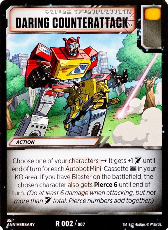 Transformers TCG: Blaster VS Soundwave Box Set 35th Anniversary Edition Singles