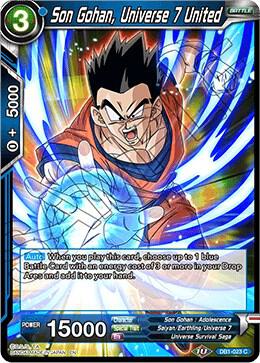 Son Gohan, Universe 7 United DB1-023 Common