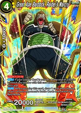 Great Ape Bardock, Raider's Warcry DB1-061 Super Rare