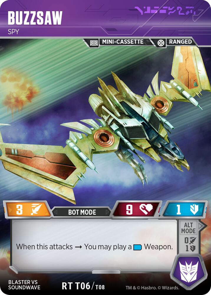 Transformers TCG: Blaster VS Soundwave Box Set Singles
