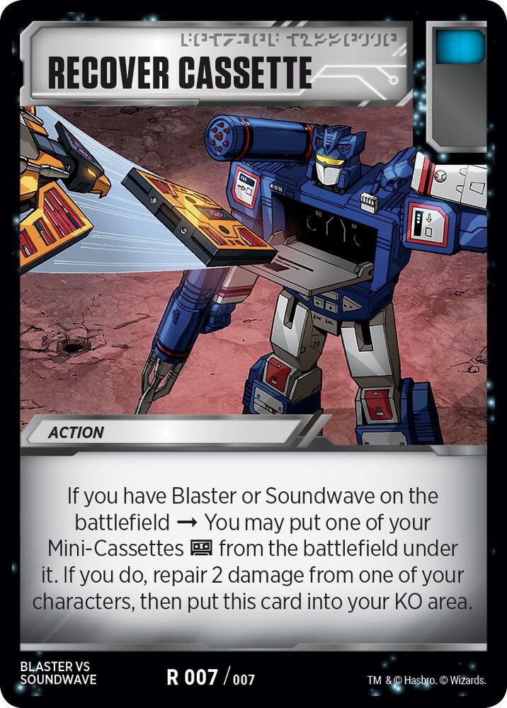 Transformers TCG: Blaster VS Soundwave Box Set Singles