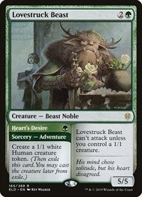 Lovestruck Beast | Throne of Eldraine | Rare | Foil | #165