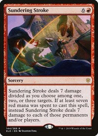 Sundering Stroke | Throne of Eldraine | Rare | Normal | #144