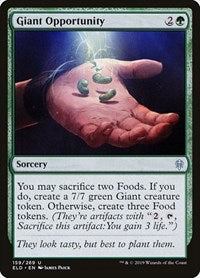 Giant Opportunity | Throne of Eldraine | Uncommon | Normal | #159