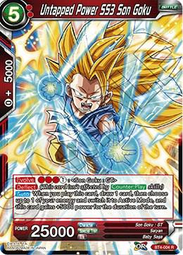 Untapped Power SS3 Son Goku (Shatterfoil) BT4-004 Rare