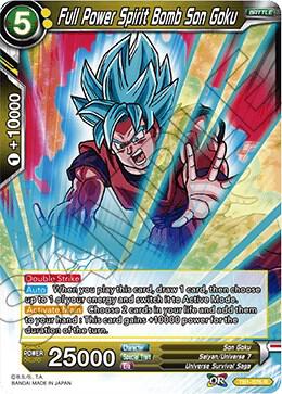 Full Power Spirit Bomb Son Goku (Shatterfoil) TB1-075 Rare