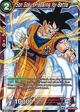 Son Goku, Preparing for Battle EX07-01 Expansion Rare