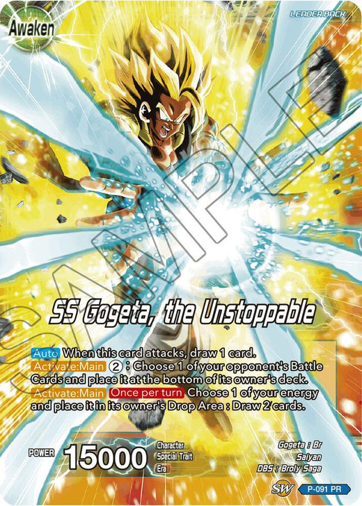 Gogeta // SS Gogeta, the Unstoppable P-091 Promo