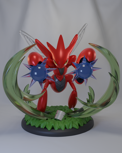 Scyther | Scizor | Kleavor | Mega Scizor | Poke Crisis Miniatures